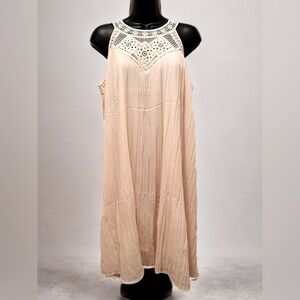 NWT Zesica Summer Halter‎ Chiffon Mini Sleeveless A Line Flowy Dress Size M